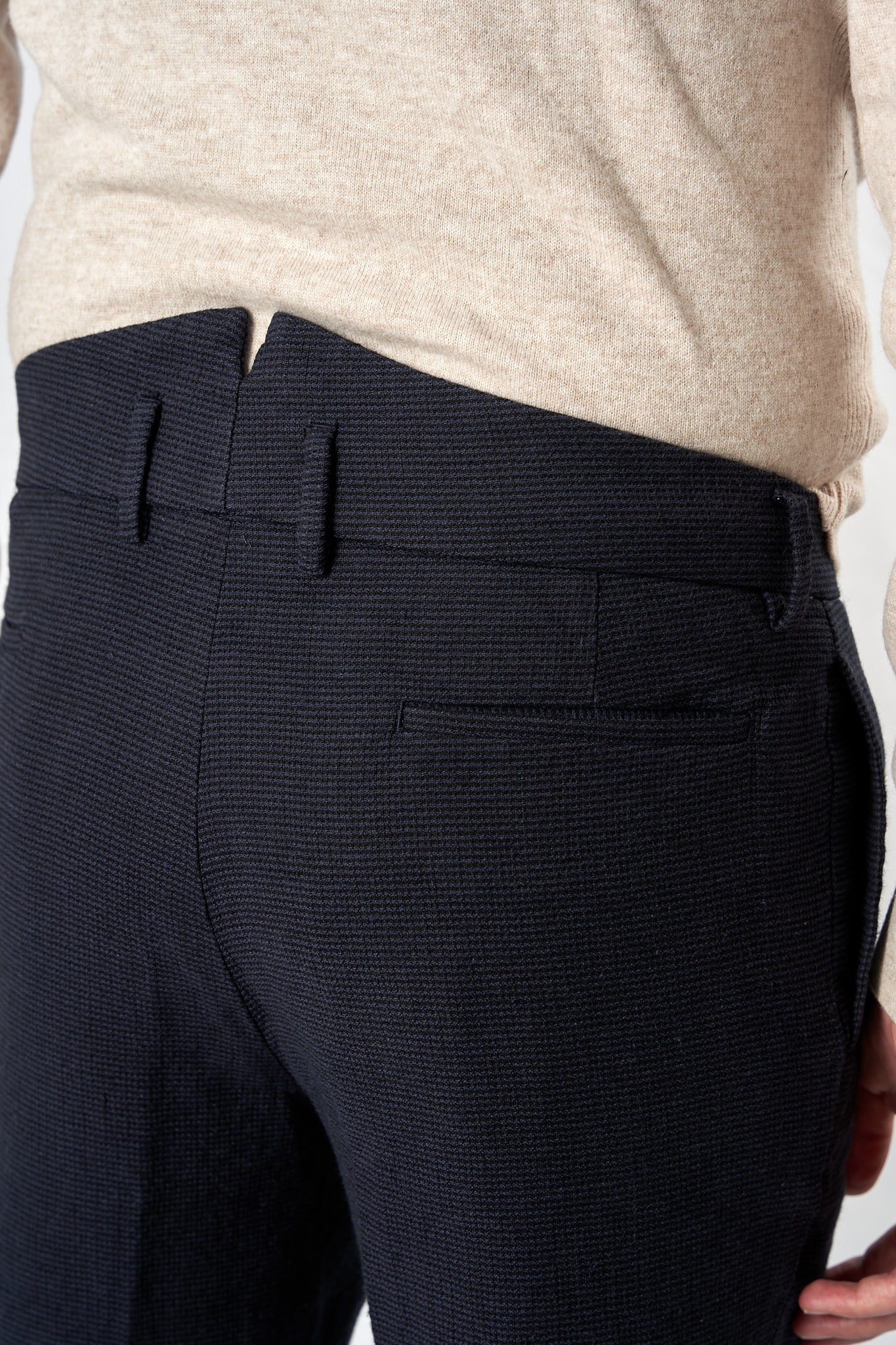 CALI cotton wool dobby navy 4215