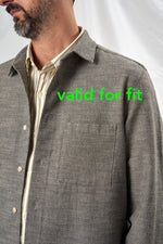 CALI cotton wool dobby brown 4214