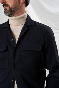 AMEDEO hemp cotton wool fused PDP NAVY 4208