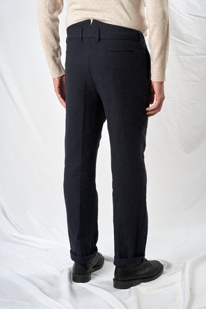 MINIERA hemp cotton wool HERRINGBONE GRAY 4212