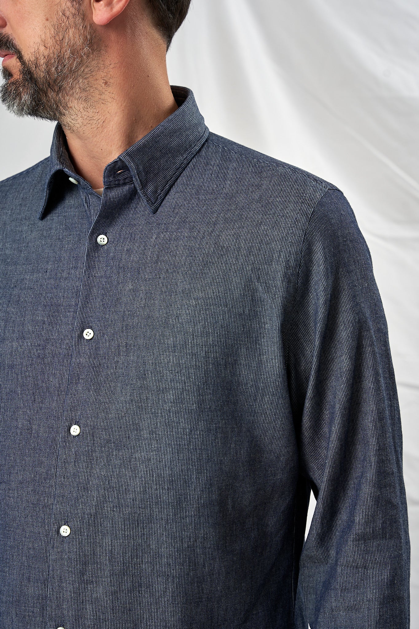 MATTE cotton indigo twill 4201
