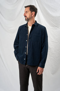 MATTE baby cord navy 4228