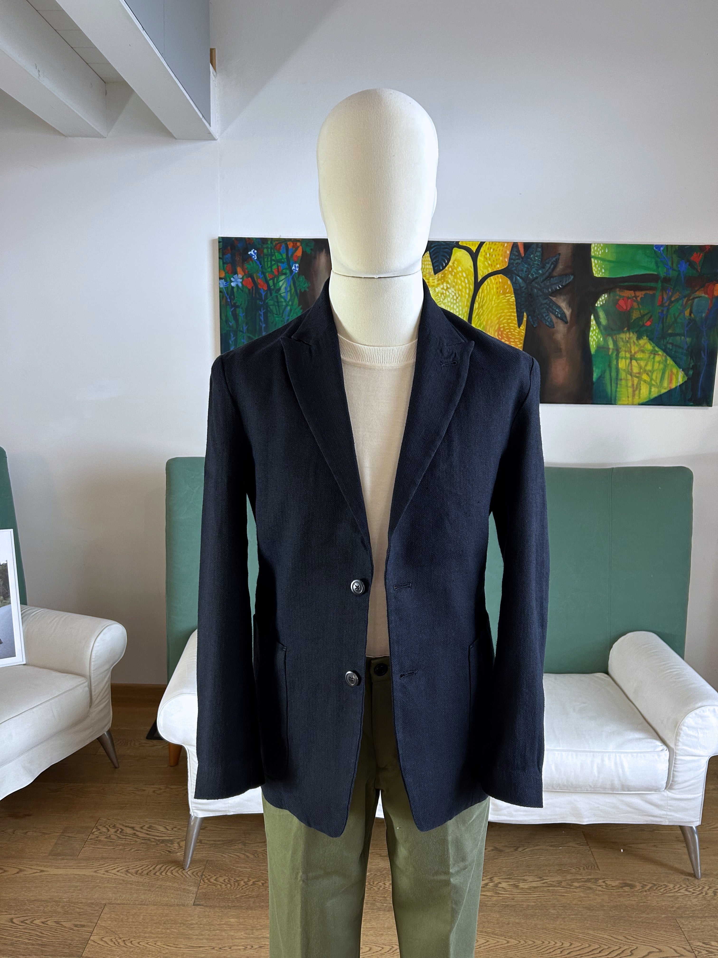 BLAZER hemp wool cotton navy 3212 we