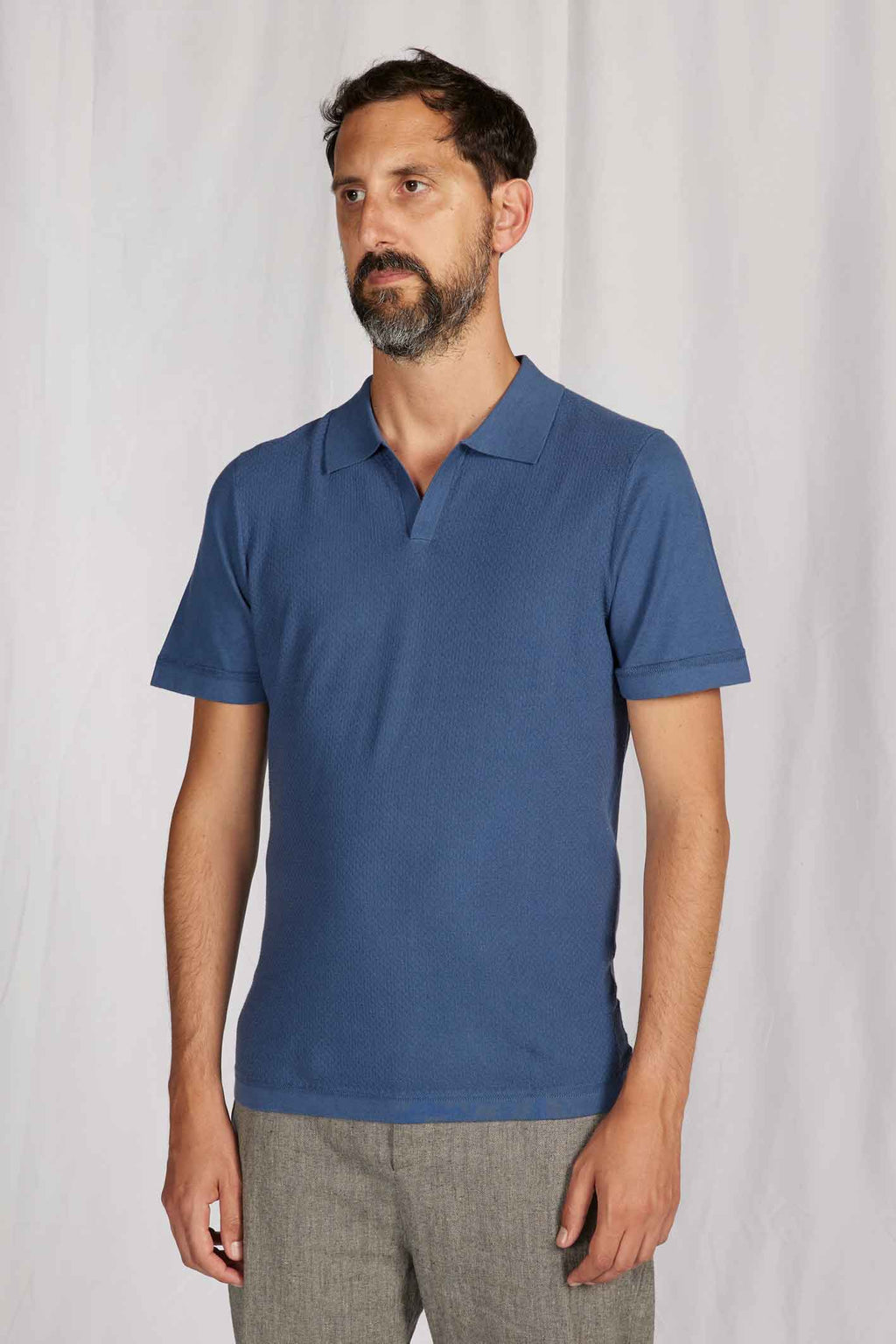 BOW POLO knit TEAL
