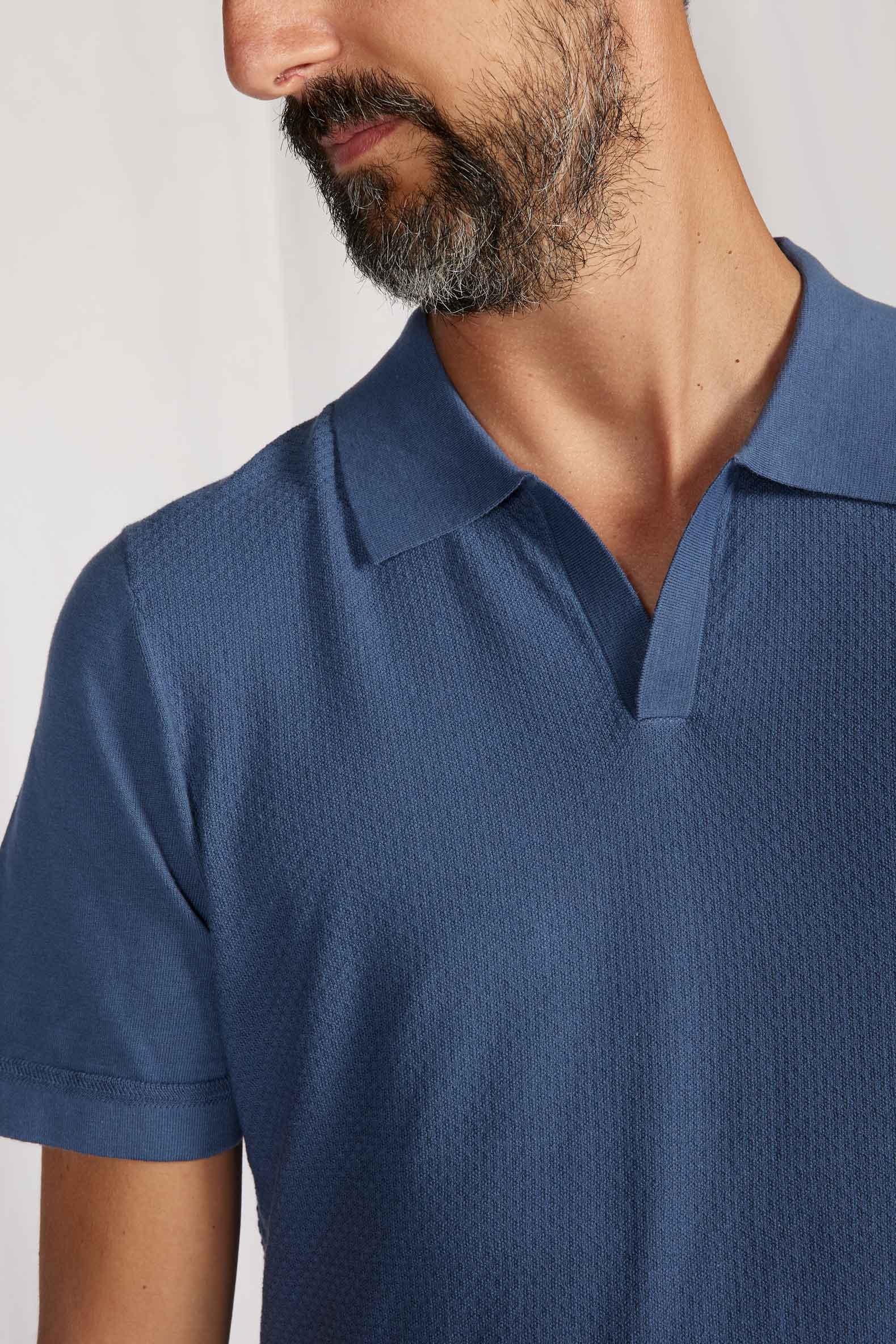 BOW POLO knit TEAL