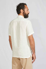 CAMP COLLAR hundred dobby linen white 3105