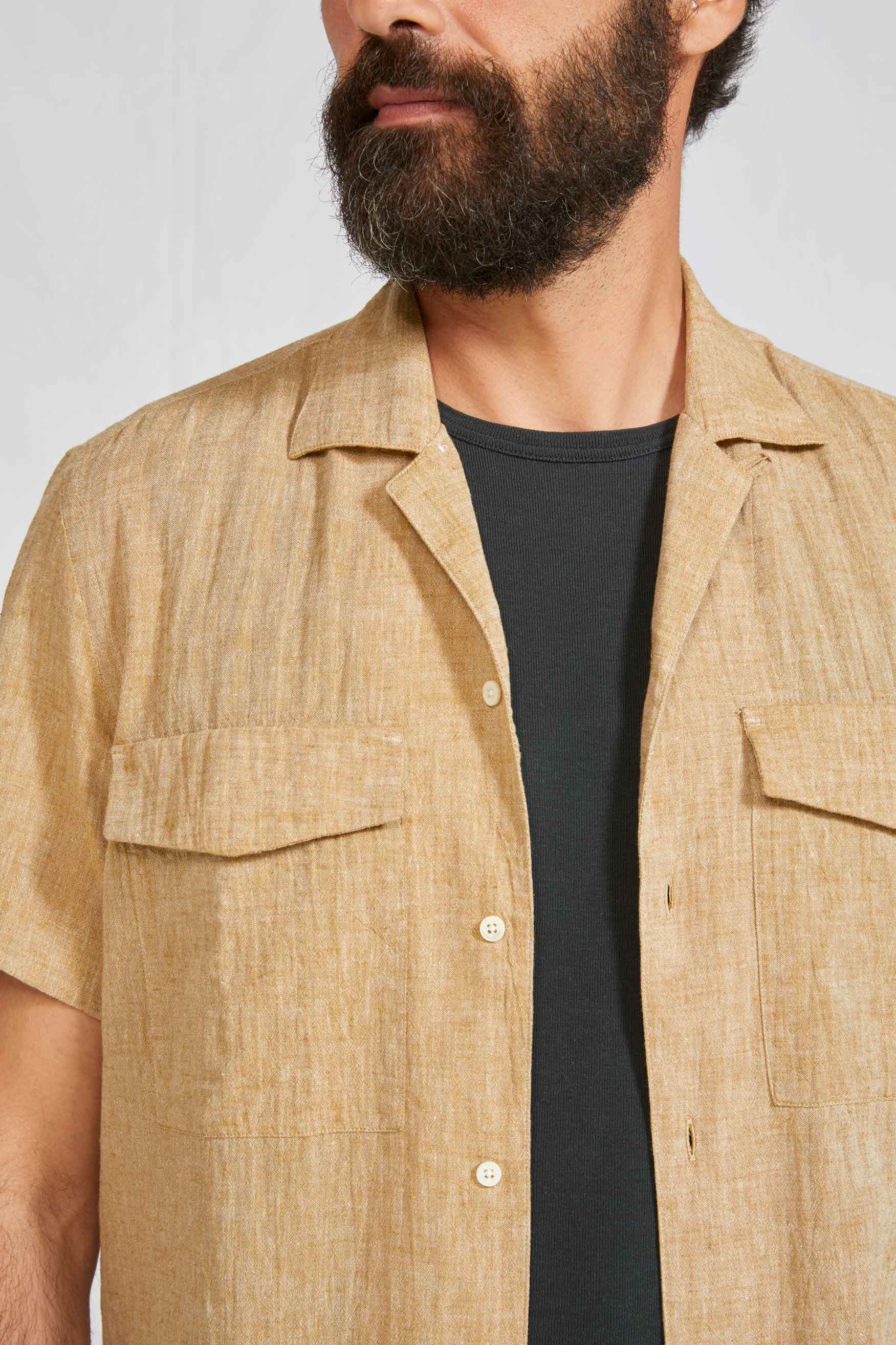 COLLO CAMP cotone lino chambray 3115