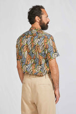 CAMP COLLAR etnical print 3122