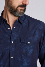 CASSIDY indigo jacquard 3208