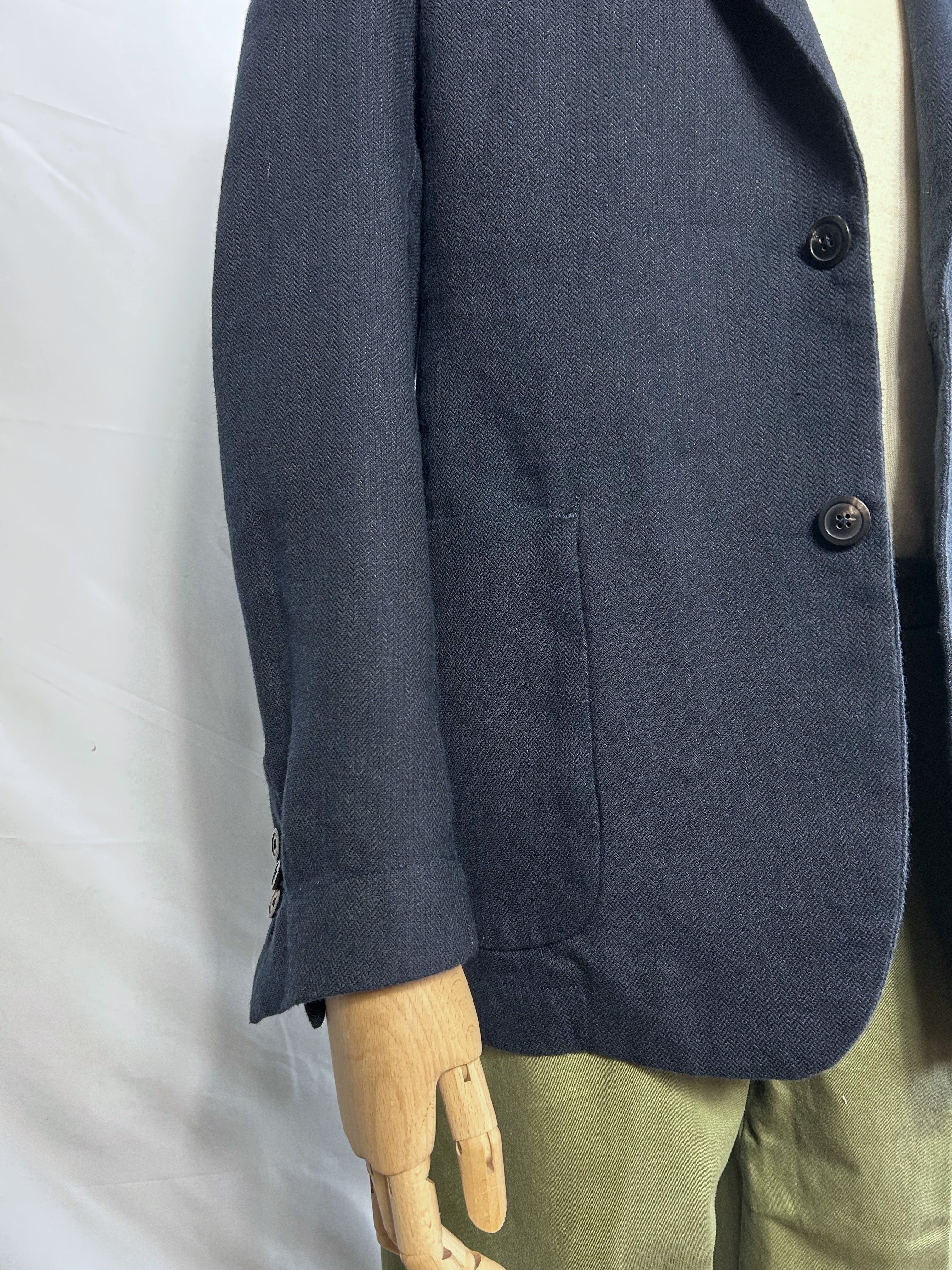 BLAZER hemp wool cotton navy 3212 we