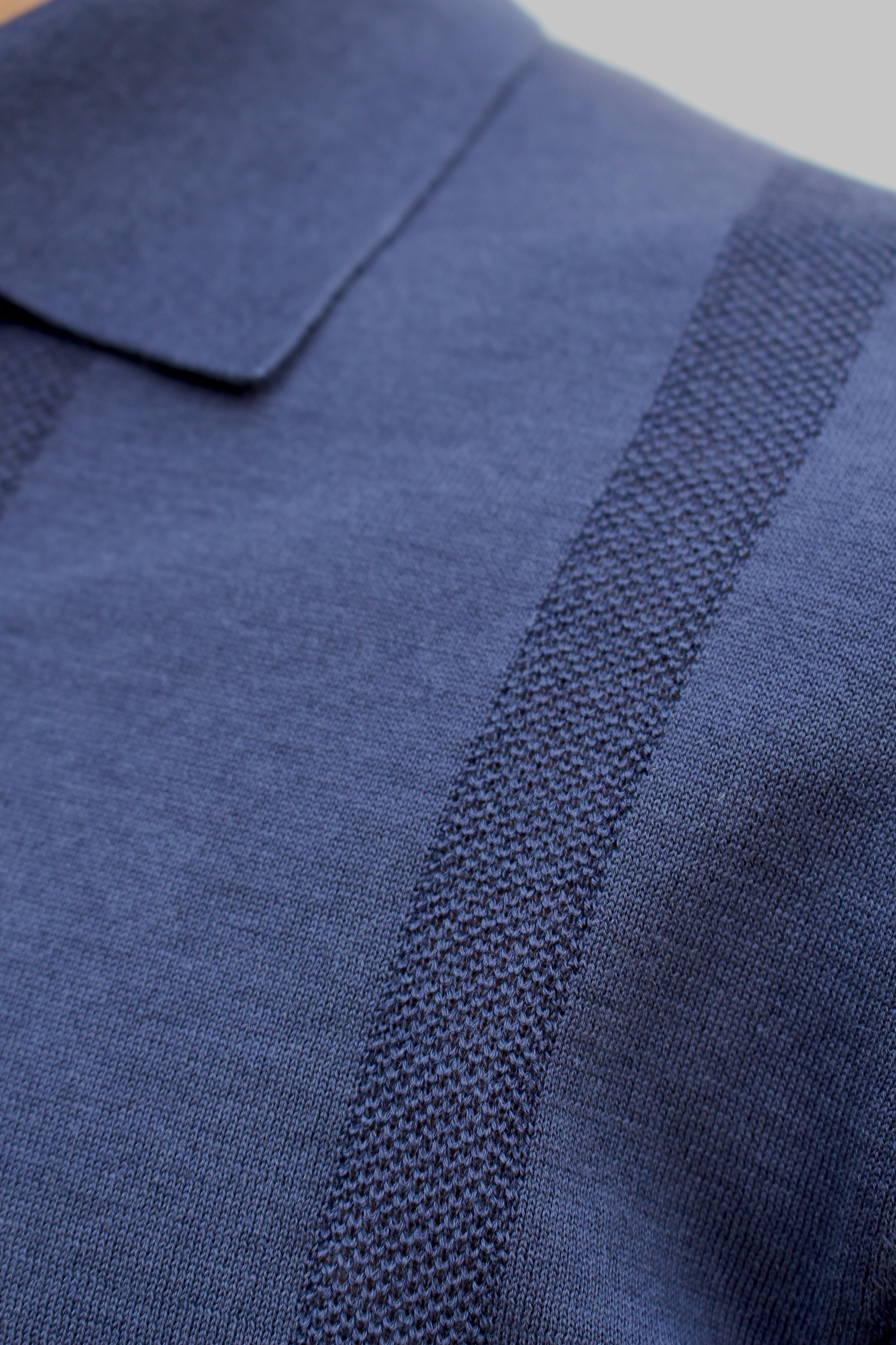 POLO maglia seta BLU