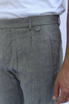 PAUL hemp cotton pie de poule gray 4140