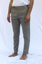 PAUL hemp cotton pie de poule gray 4140