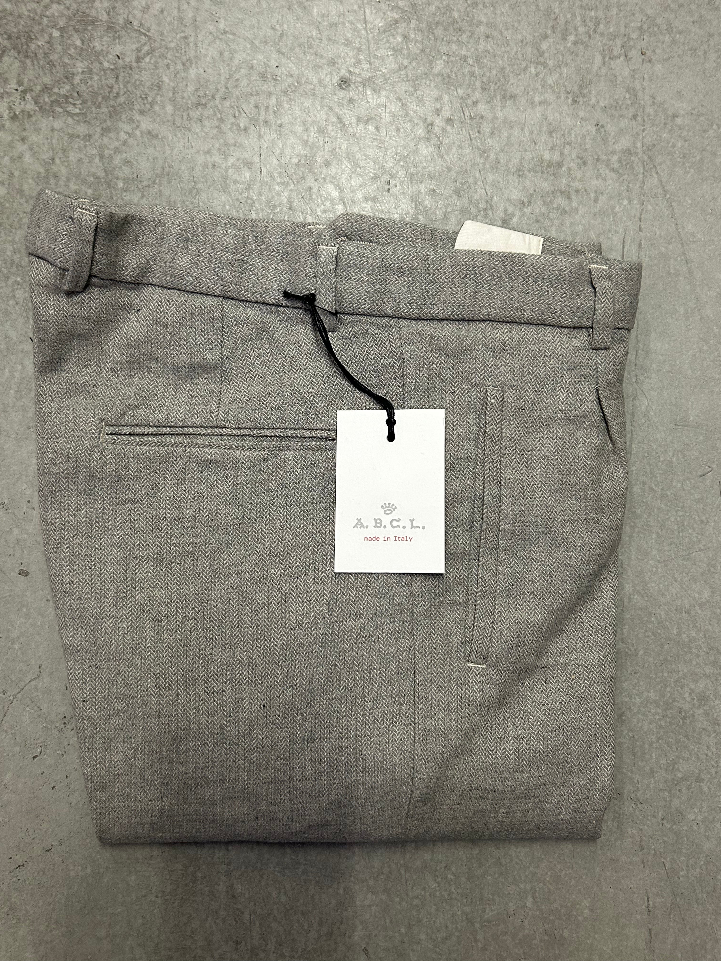 PAUL linen wool herringbone gray 3216