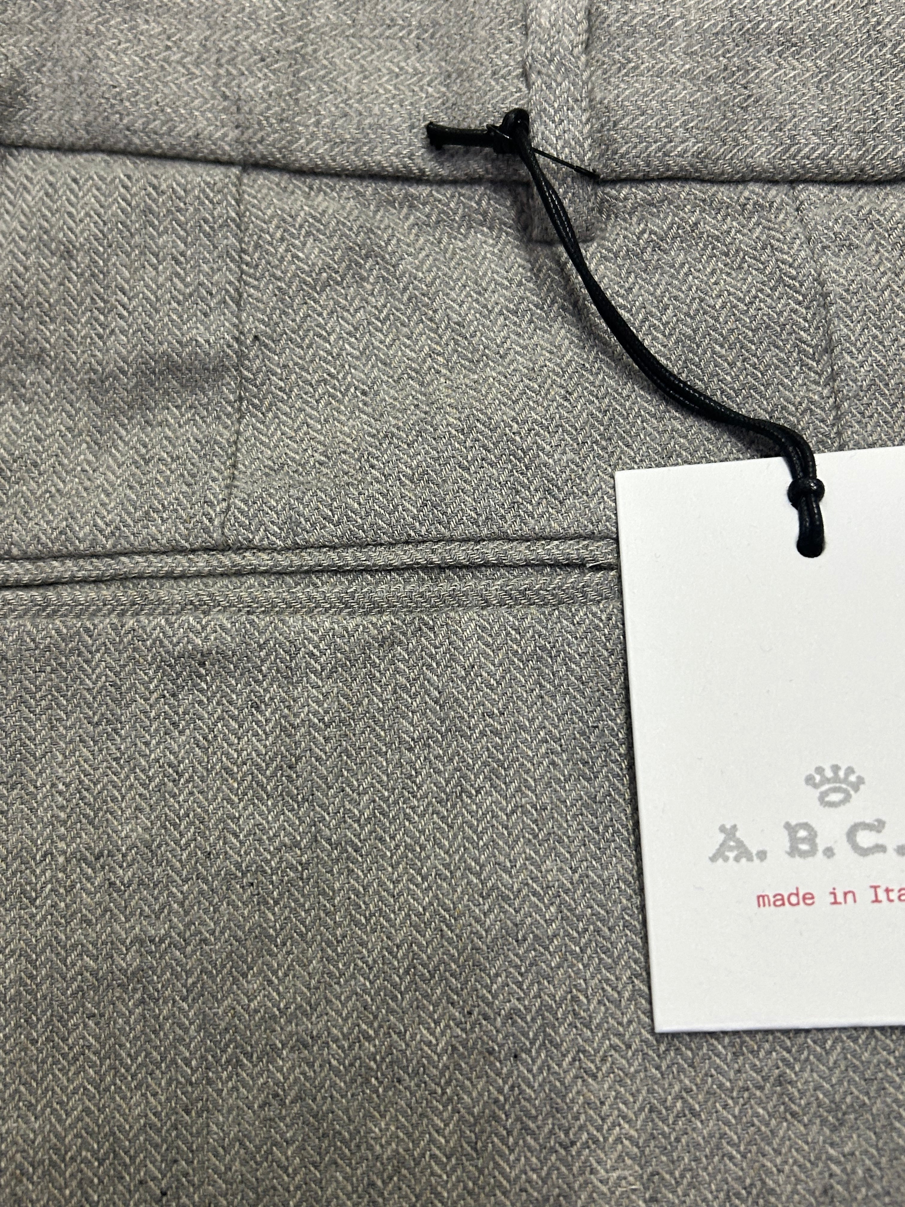 PAUL linen wool herringbone gray 3216