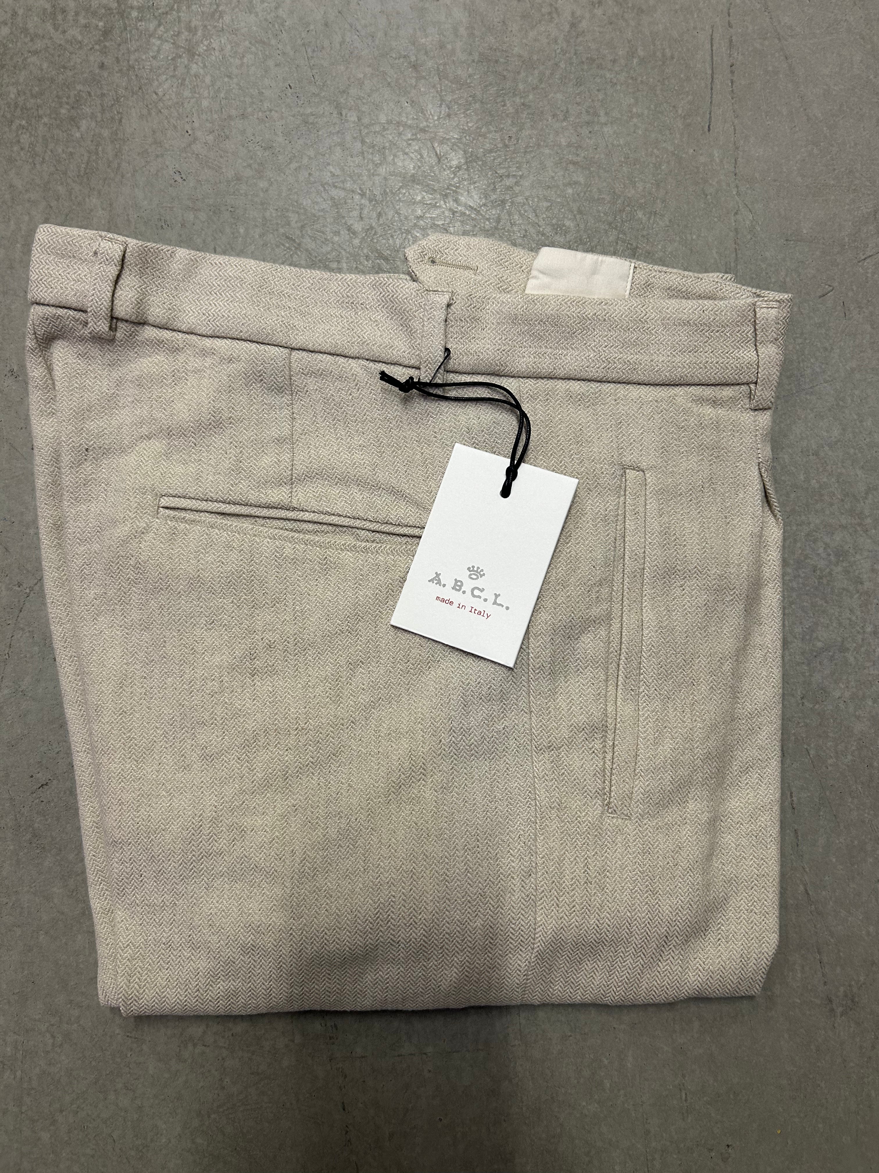 PAUL linen wool herringbone cream 3214