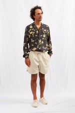 AMEDEO rayon dark flower 3129
