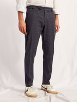 PAUL confort linen check blue 3141