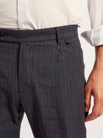 PAUL confort linen check blue 3141