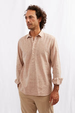 POP OVER chambray linen blended dusty pink 4106
