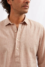 POP OVER chambray linen blended dusty pink 4106