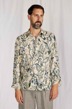 camicia pop over con fiore ricamato 0146