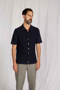 CAMICIA in maglia BLU MARINO