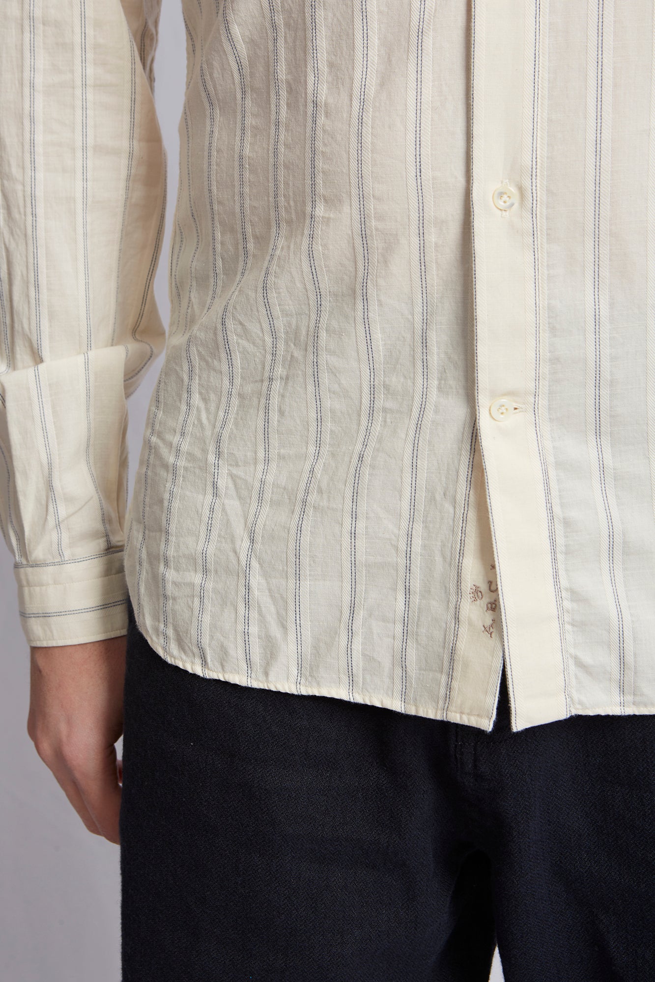 STUDIO dobby stripe blue 3221