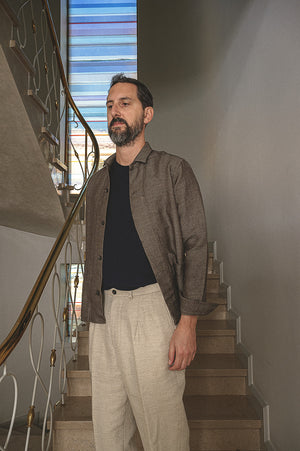 LUCIO canapa lana cotone pietra 2230