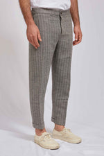 ALVISE canapa cotone spinato grigio 3139