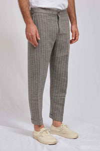 ALVISE canapa cotone spinato grigio 3139