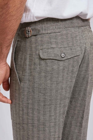 ALVISE canapa cotone spinato grigio 3139