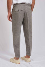 ALVISE canapa cotone spinato grigio 3139