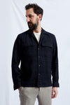 AMEDEO hemp wool cotton navy 2233