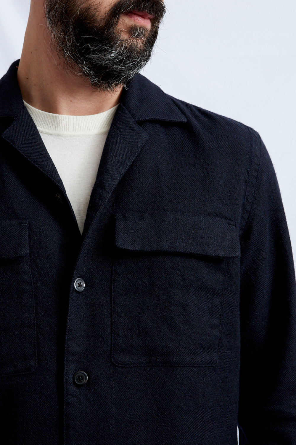 AMEDEO canapa lana cotone navy 2233
