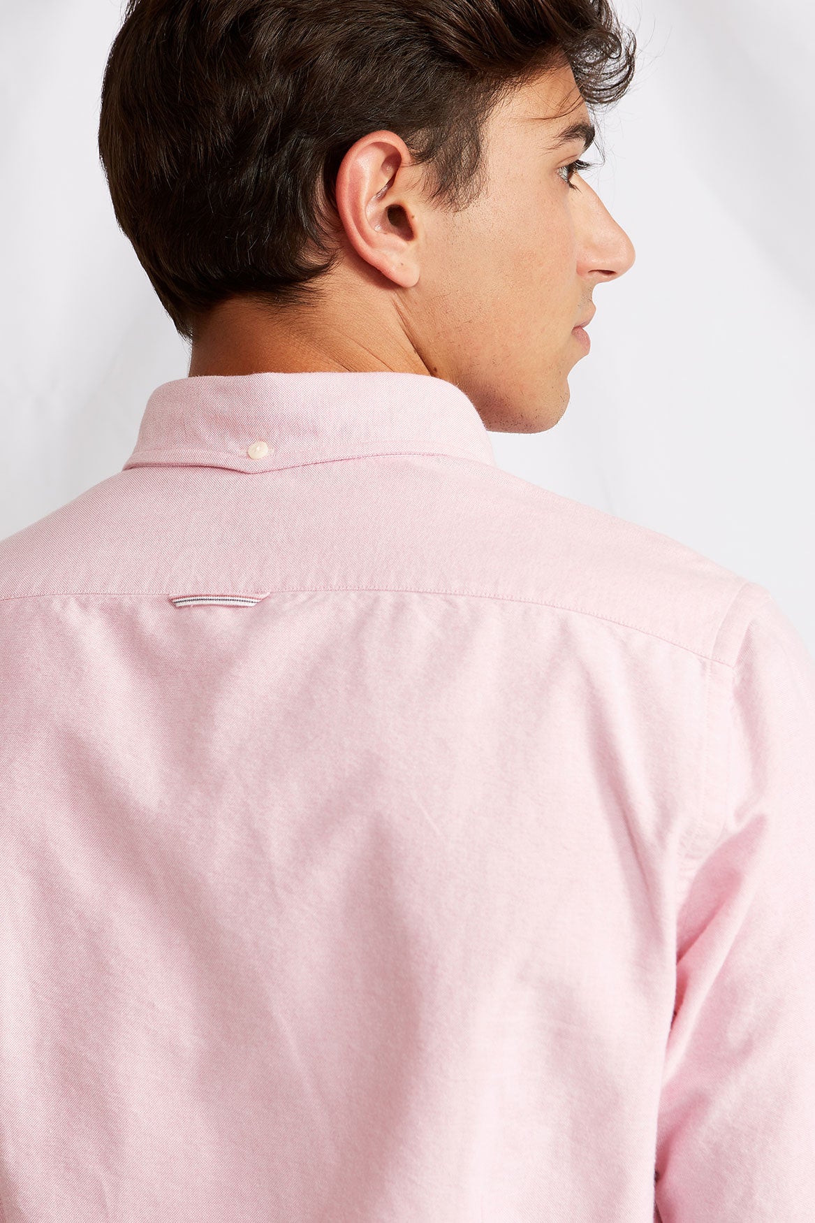 BD pale pink selvedge oxford 1112