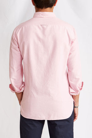 BD pale pink selvedge oxford 1112