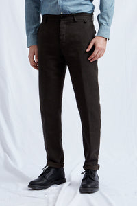 BRANDO hemp wool cotton brown 2226