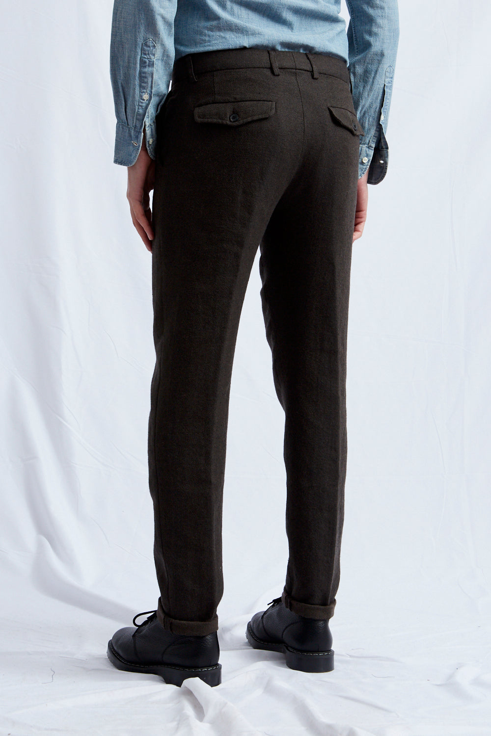 BRANDO hemp wool cotton brown 2226