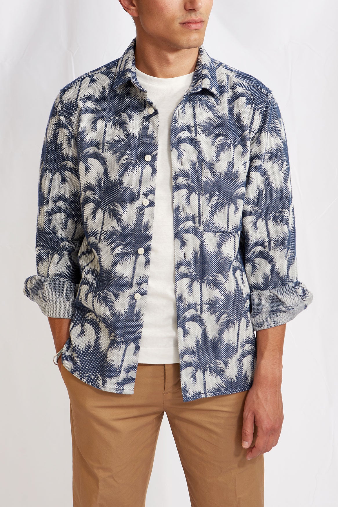 CALI cotton SASHIKO PALMS 1135