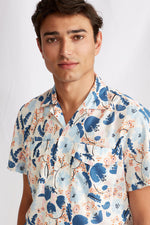 CAMP COLLAR flower print 1140