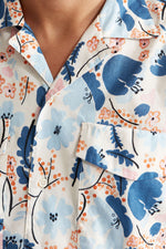 CAMP COLLAR flower print 1140