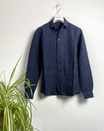 KIMI slowjacket DYED JACQUARD FLOWER evening blue 1138