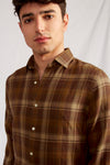 Liberty crepe cotton mustard Japanese check 1211