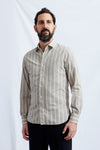 Liberty SUPIMA brown stripe cotton 3206