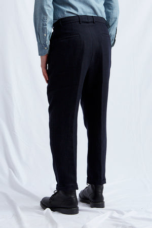 LUCIO hemp wool cotton navy 2233
