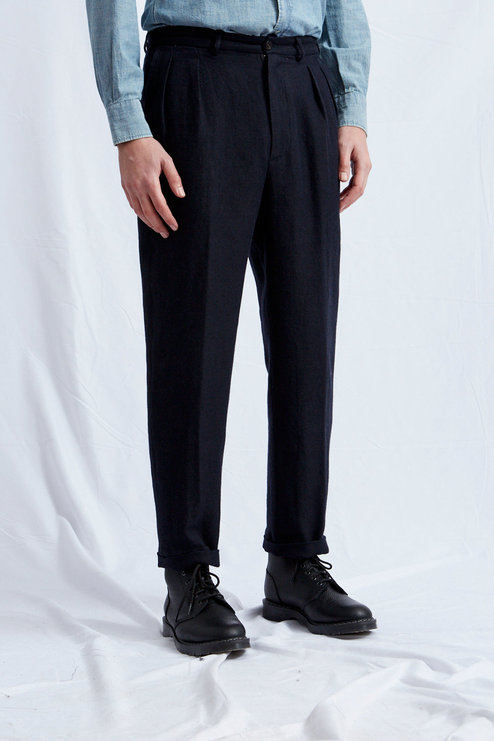 LUCIO hemp wool cotton navy 2233
