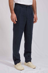 LUCIO Japanese gabardine navy 3132