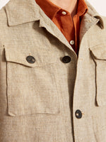 MASAI jacket linen HEMP cotton light brown 2148