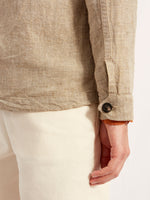 MASAI jacket linen HEMP cotton light brown 2148